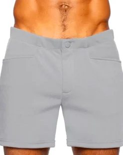 Bike Athletic Bam207 Coaches Short 5 Inch Inseam Color Gray