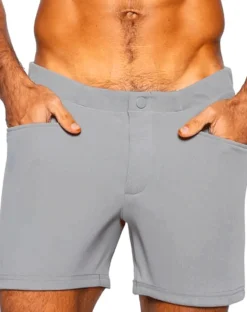 Bike Athletic Bam207 Coaches Short 5 Inch Inseam Color Gray