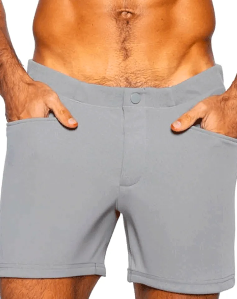 Bike Athletic Bam207 Coaches Short 5 Inch Inseam Color Gray