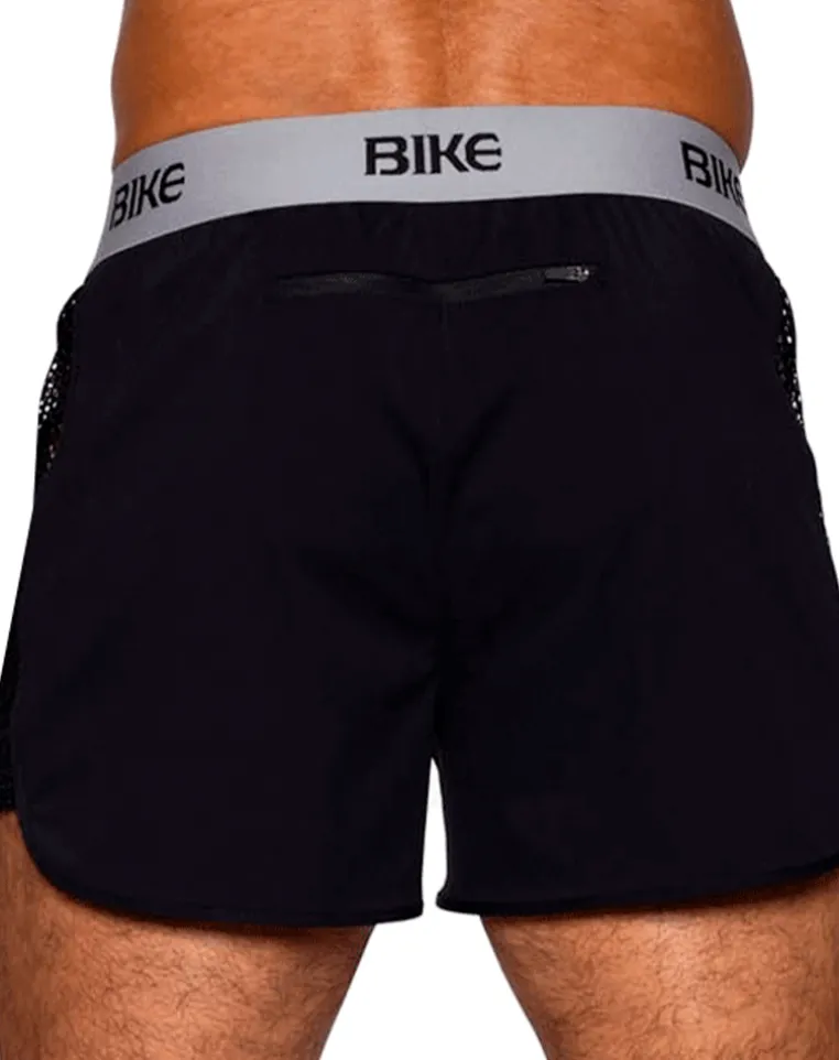 Bike Athletic Bam225 Peek-a-boo Jock Short Color Black