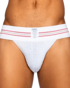Bike Athletic Bas306 Original Number 10 Jockstrap Color White