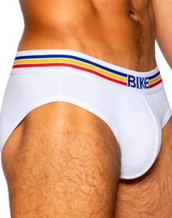 Bike Athletic Bas327 Stretch Cotton Brief Color White