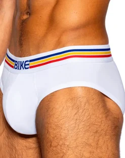 Bike Athletic Bas327 Stretch Cotton Brief Color White
