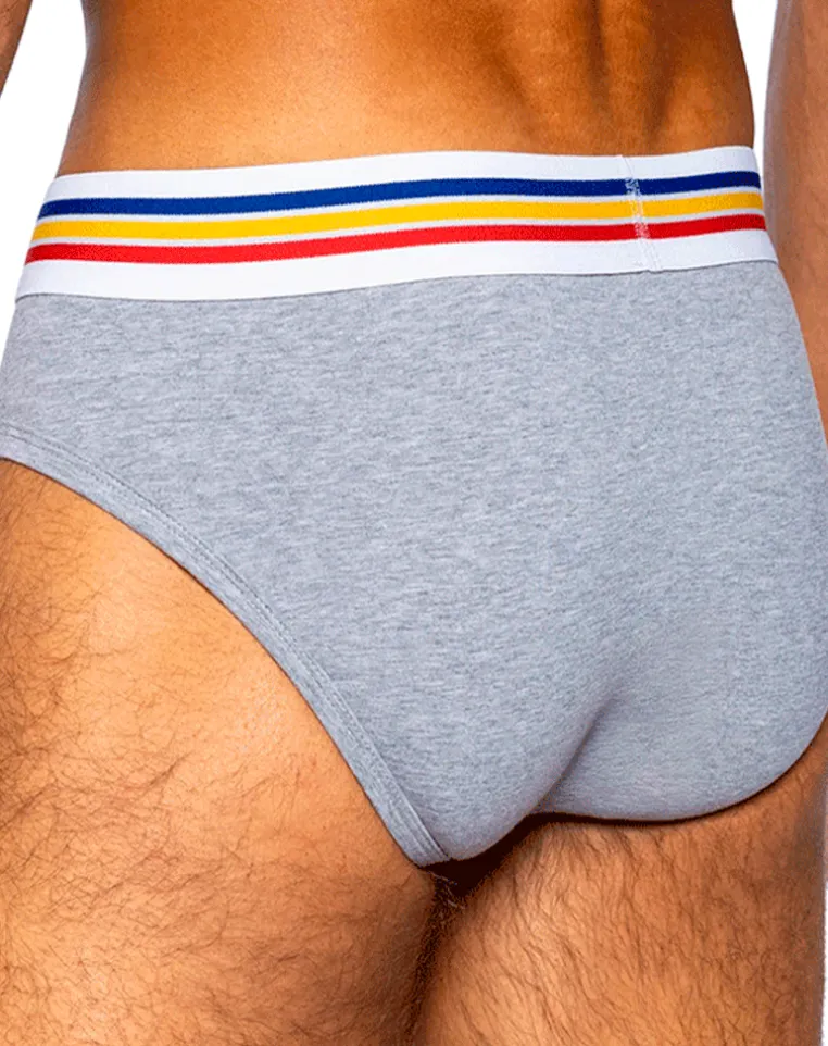 Bike Athletic Bas327 Stretch Cotton Brief Color Gray