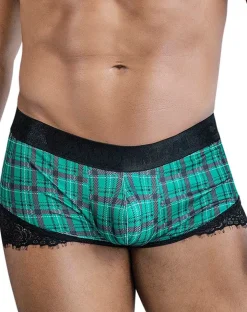 Candyman 99821 Back To School Trunks Green Plaid