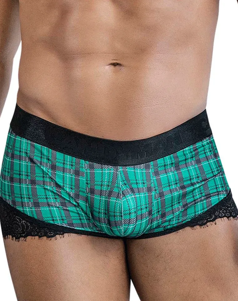Candyman 99821 Back To School Trunks Green Plaid