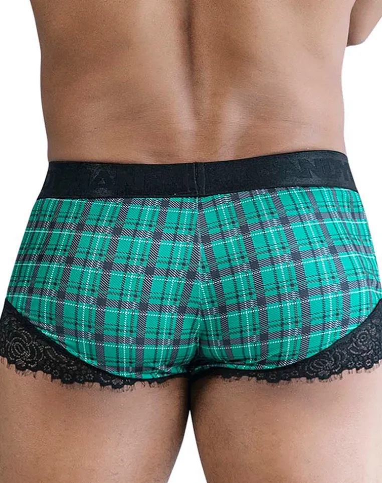 Candyman 99821 Back To School Trunks Green Plaid