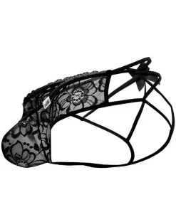 Candyman 99535 Bow Jockstrap Black