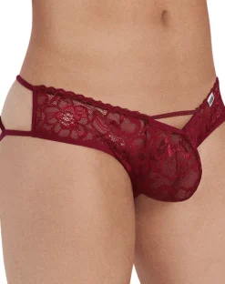 Candyman 99535 Bow Jockstrap Burgundy