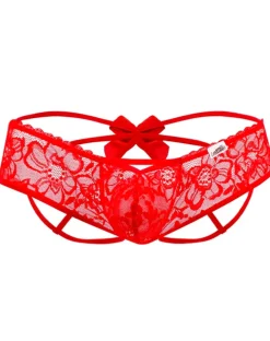 Candyman 99535 Bow Jockstrap Red