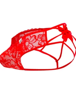 Candyman 99535 Bow Jockstrap Red