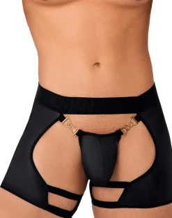 Candyman 99637 Chaps Thongs Black