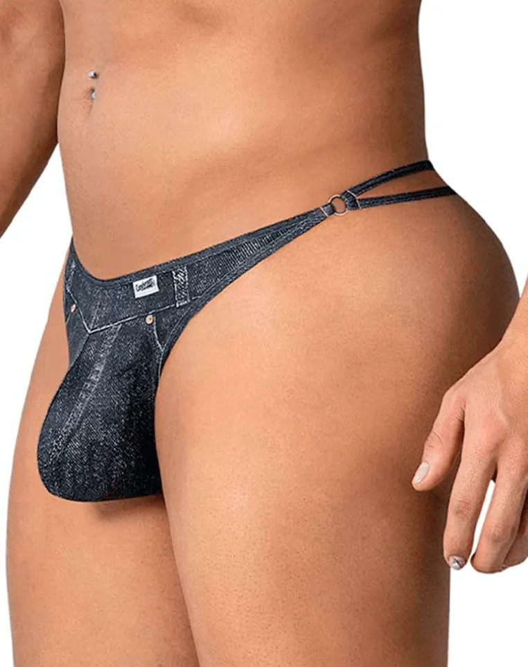 Candyman 99899 Cowboy Thongs Denim Black