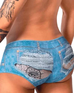 Candyman 99921 Cowboy Trunks Denim Blue