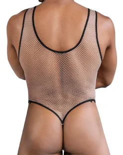 Candyman 99858 Fishnet Bodysuit Black