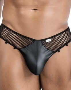 Candyman 99860 Fishnet Thongs Black