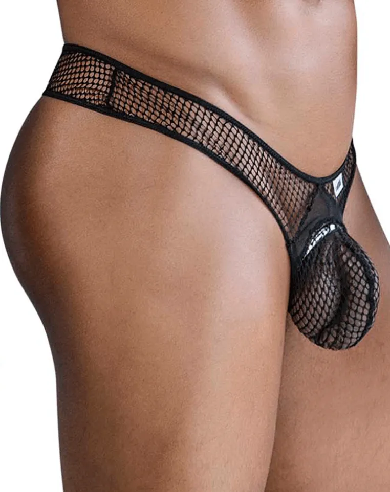 Candyman 99843 Fishnet Thongs Black
