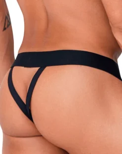 Candyman 99755 Fringe Thongs Black