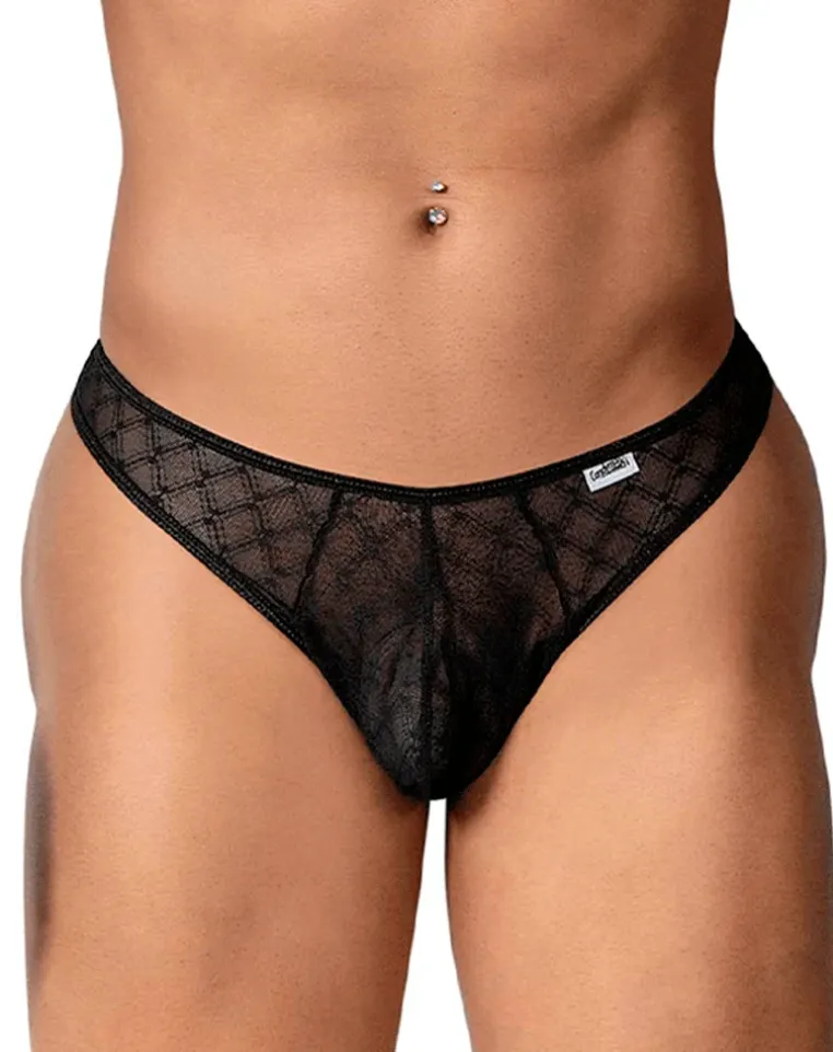 Candyman 99894 Geometric Mesh Briefs Black