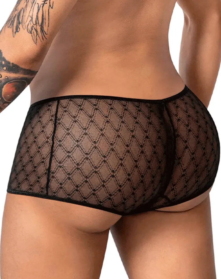 Candyman 99896 Geometric Mesh Trunks Black