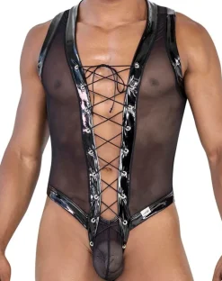 Candyman 99774 Gladiator Bodysuit Black