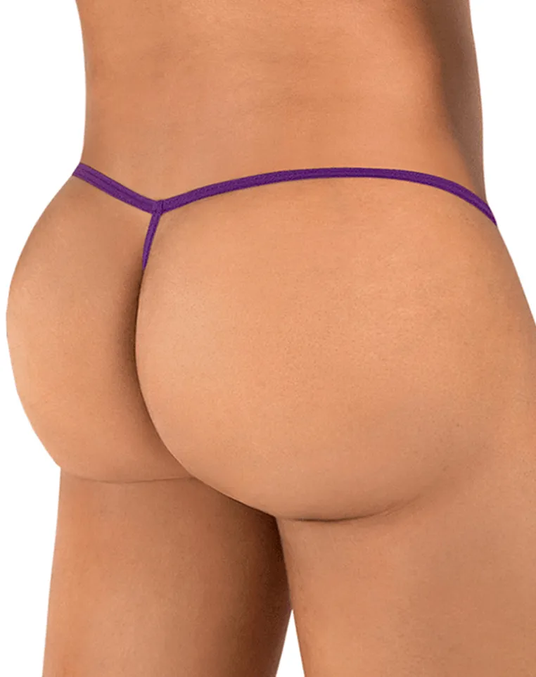 Candyman 9586 G-string Thong. Purple Mesh