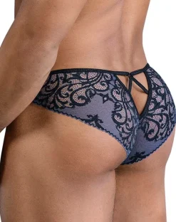Candyman 99830 Lace Briefs Black-navy