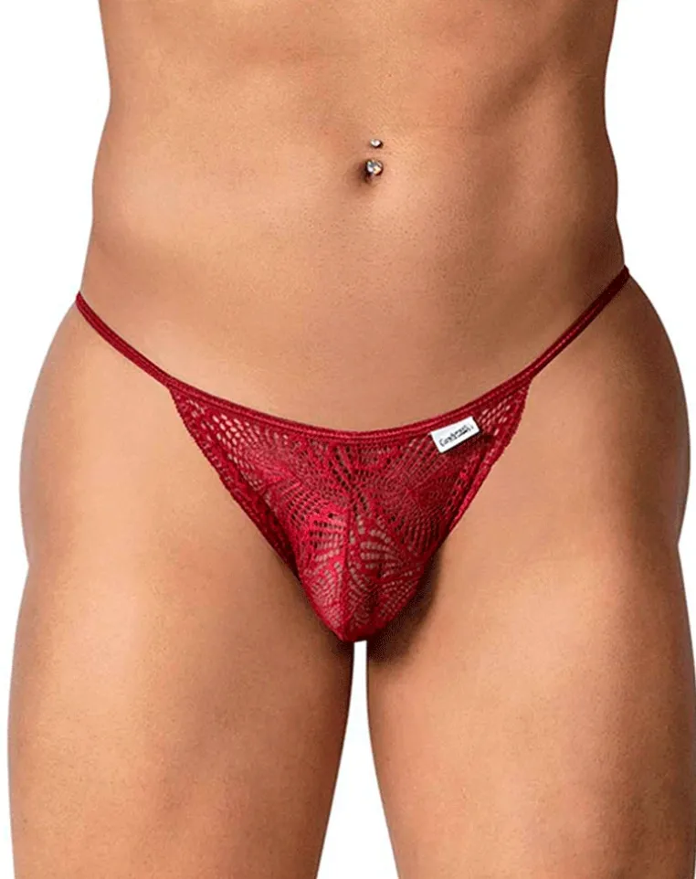 Candyman 99914 Lace Briefs Burgundy