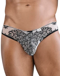 Candyman 99830 Lace Briefs Nude-black