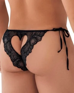 Candyman 99579 Lace Heart Bikini Black