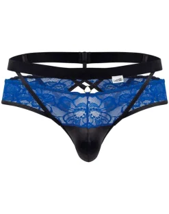 Candyman 99627 Lace Jockstrap Blue