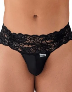 Candyman 99595 Lace Thongs Black