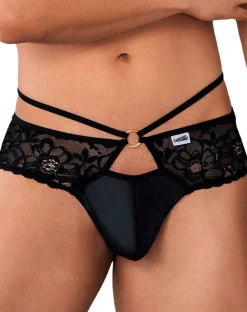Candyman 99647 Lace Thongs Black