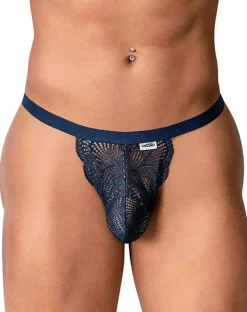 Candyman 99915 Lace Thongs Navy