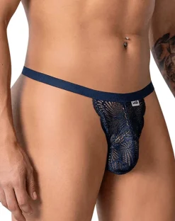 Candyman 99915 Lace Thongs Navy