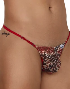 Candyman 99685 Lace Thongs Red-print