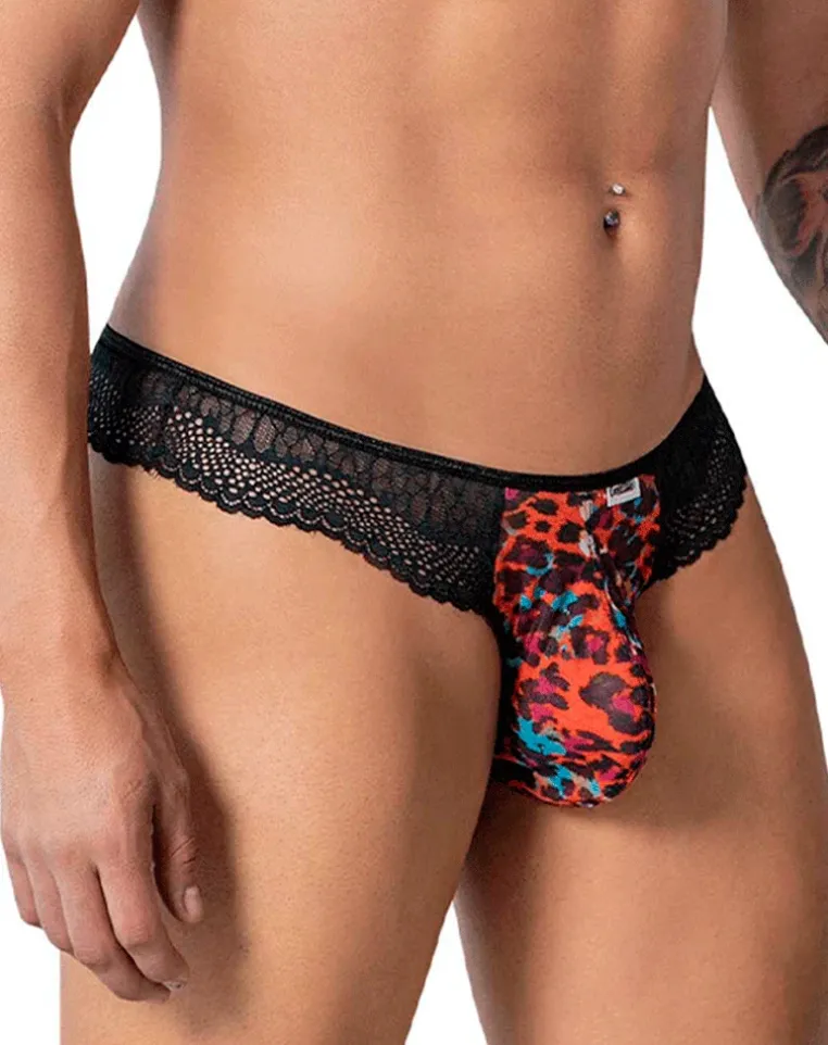 Candyman 99887 Leopard Thongs Animal Print