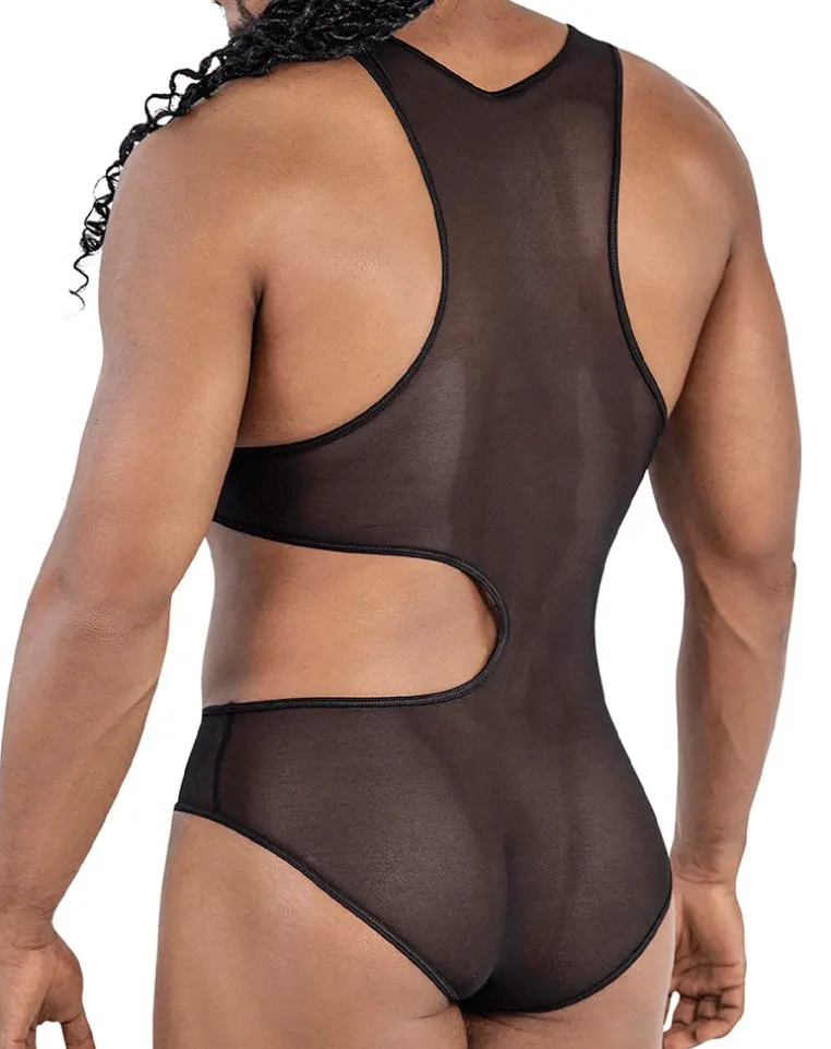 Candyman 99788 Mesh Bodysuit Black