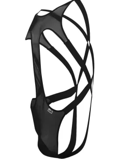 Candyman 99643 Mesh Bodysuit Black