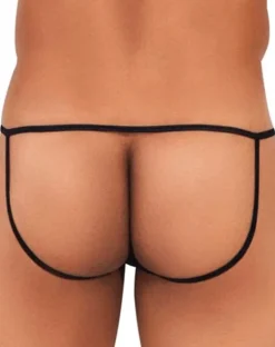 Candyman 99709 Micro Lace Jockstrap Black