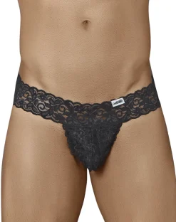 Candyman 99315 Peek A Boo Thongs Black