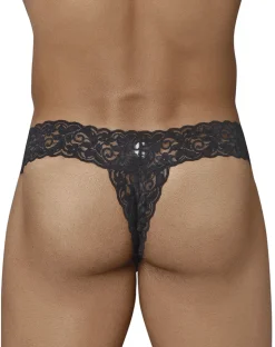 Candyman 99315 Peek A Boo Thongs Black