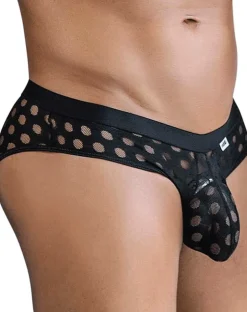 Candyman 99855 Polka Mesh Briefs Black