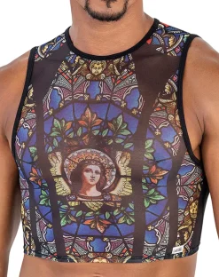 Candyman 99805 Stained Glass Tank Top Black-print