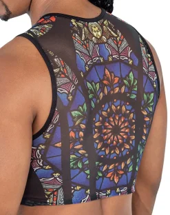 Candyman 99805 Stained Glass Tank Top Black-print