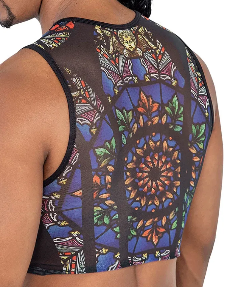 Candyman 99805 Stained Glass Tank Top Black-print