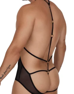 Candyman 99662 Tulle Bodysuit Black