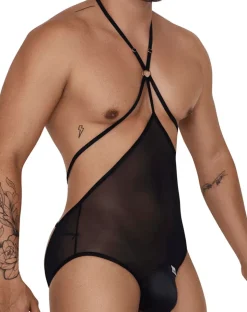 Candyman 99662 Tulle Bodysuit Black