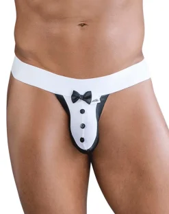 Candyman 99846 Tuxedo Thongs Black