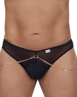 Candyman 99672x Chain Jock Briefs Black